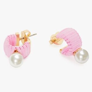 KATE SPADE Raffia Earrings - Pink